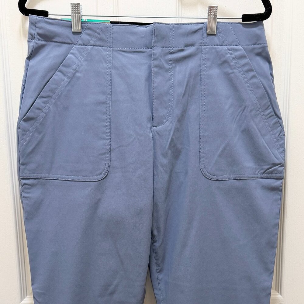 Eddie Bauer Women's Horizon Straight Ankle Pant Size 12 Blue Outdoor Casual NEW - Picture 3 of 16